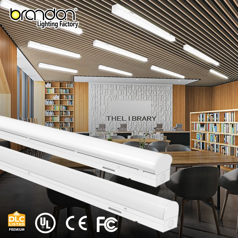 Brandon Commercial Led Batten Light Replacement Ce Ul Dlc Aluminum Batten Light Linkable Tube With Lehs For Supermarket