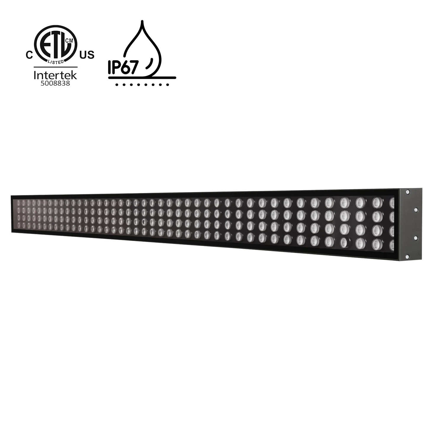 ETL cETL Listed 160w 300w Car Wash Lights Waterproof IP67 8FT DMX RGBW Led Light For Self-service Car Wash