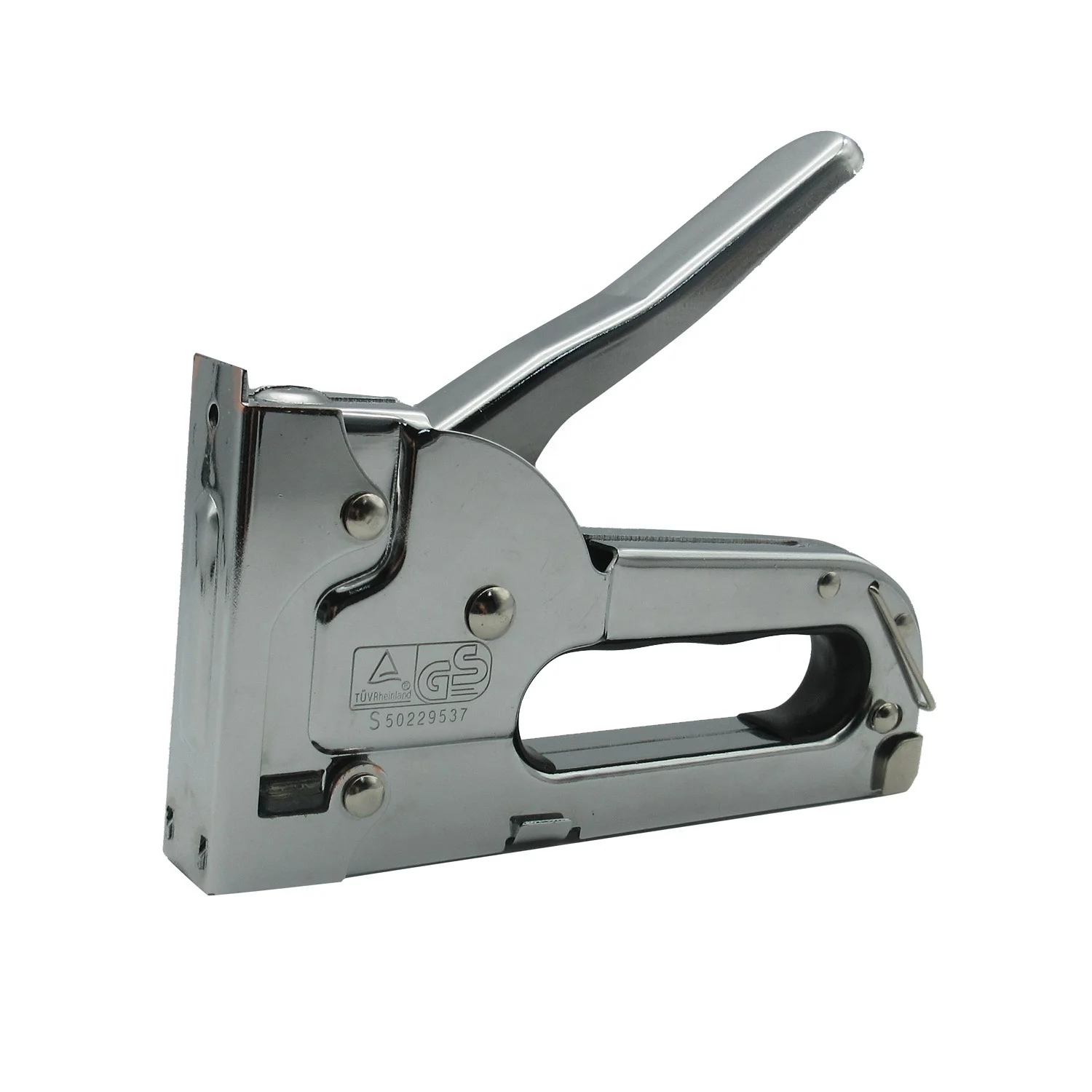  Hot sale all metal hand manual 4-8mm U nail GS standard heavy duty staple gun wood sofa stapler with 200pcs