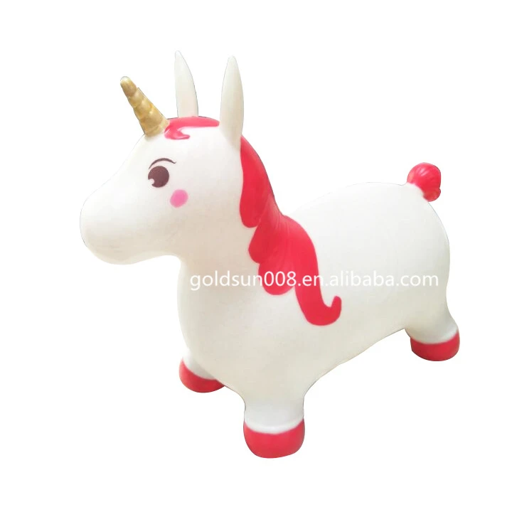 Wholesale inflatable hopper PVC bouncing animal toys for kids