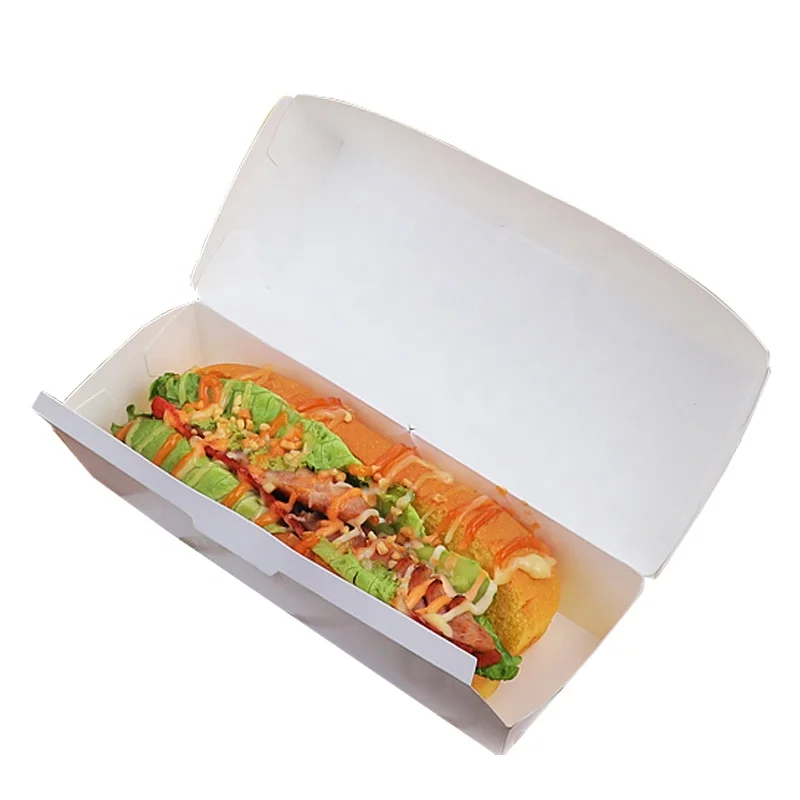 Самые популярные биоразлагаемый, для пищевых продуктов коробки для хот-догов коробка для пищевых продуктов пластиковая упаковка для оптовых продаж