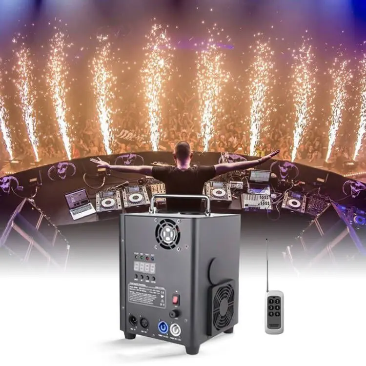 Mini Firework Machines Wedding Cold Firework Machine Party Disco Show 600W Cold Spark Machine