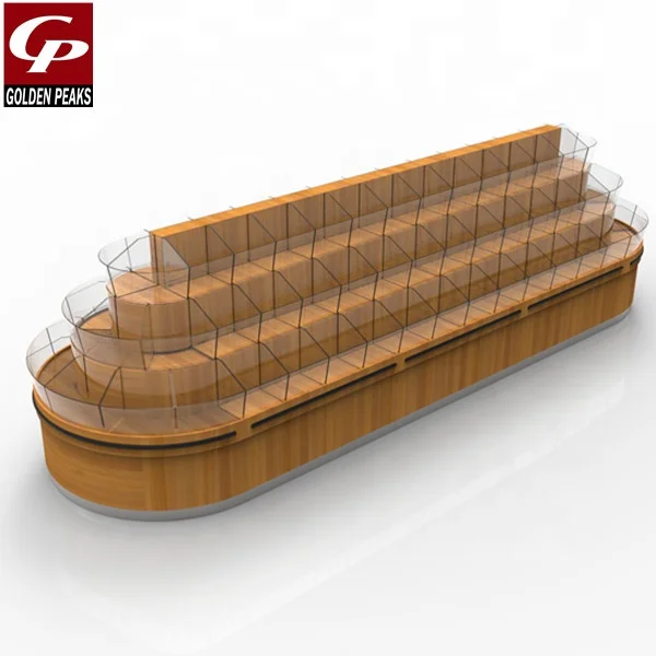 Custom design store candy display rack with acrylic box