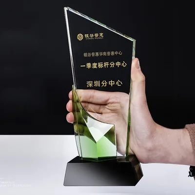 Honor of crystal Custom Sports Customized Champion Second Third Place Award Crystal Trophy