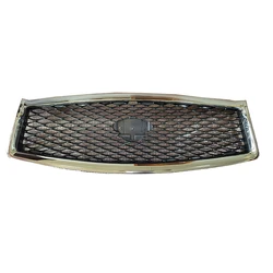 Gmax Changzhou Car Parts With Camera Hole Gray Inside Chromed Frame Car Front Bumpers Grill Grille For INFINITI Q50 2014-2017