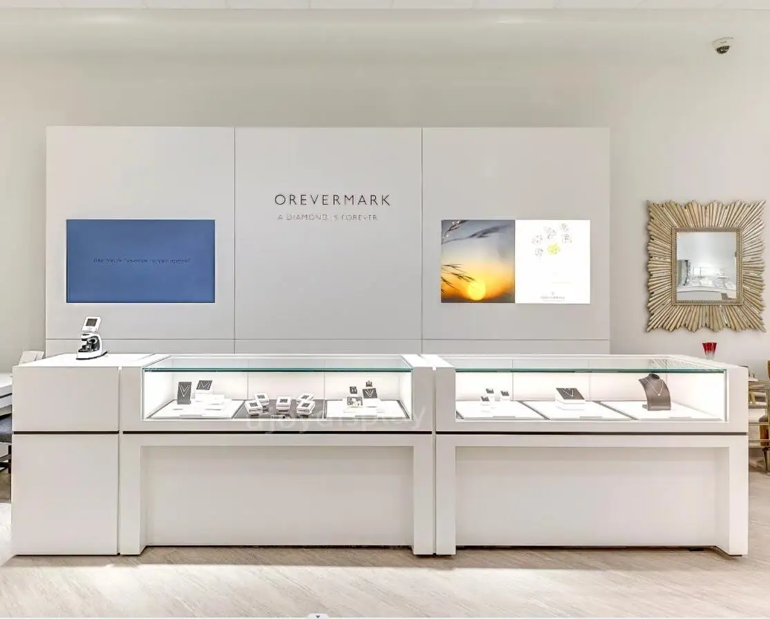 Fashion custom  jewelry shop interior design ideas jewellery shops 3D rendering