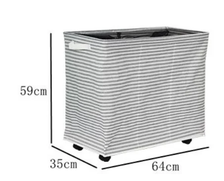 Colapsable collapsible folding dirty clothes laundry basket divided 2 compartments 3 section with wheels