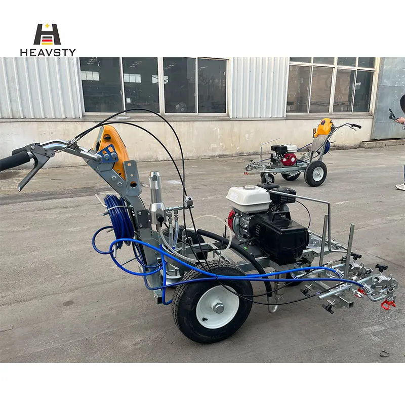 Double Painting Spraying Guns Proven Quality Manual Road Marking Spray Paint Machine Cold Plastic