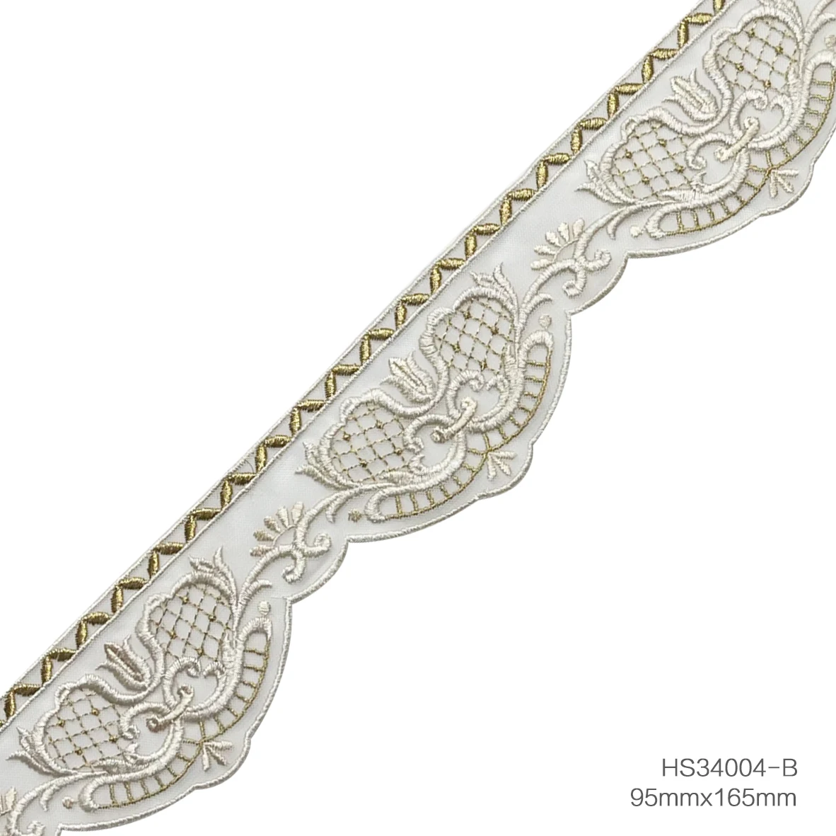 Direct selling french milk silk lace  sofa pillow case home textile patchwork decorative woven white lace trim