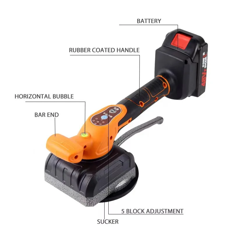 LARIX New lithium ceramic tile laying machine floor vibrator electric tiling machine automatic  tile machine