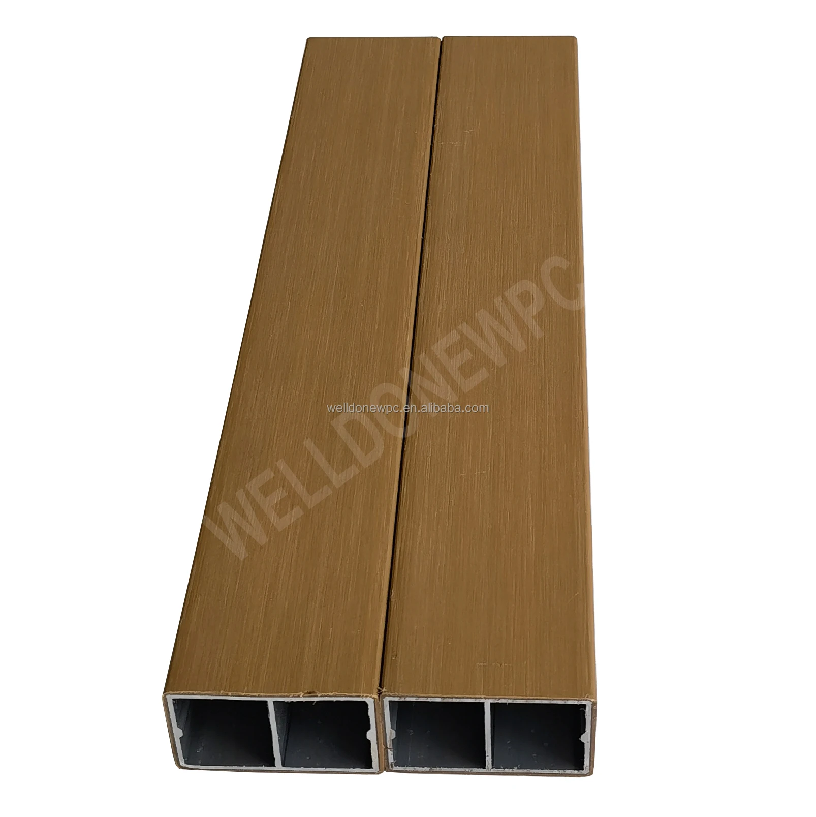 Wpc 50*30 /120*30 мм WPC коэкструдированный алюминиевый квадратный трубчатый Композитный Водонепроницаемый для дома алюминиевая облицовка стен