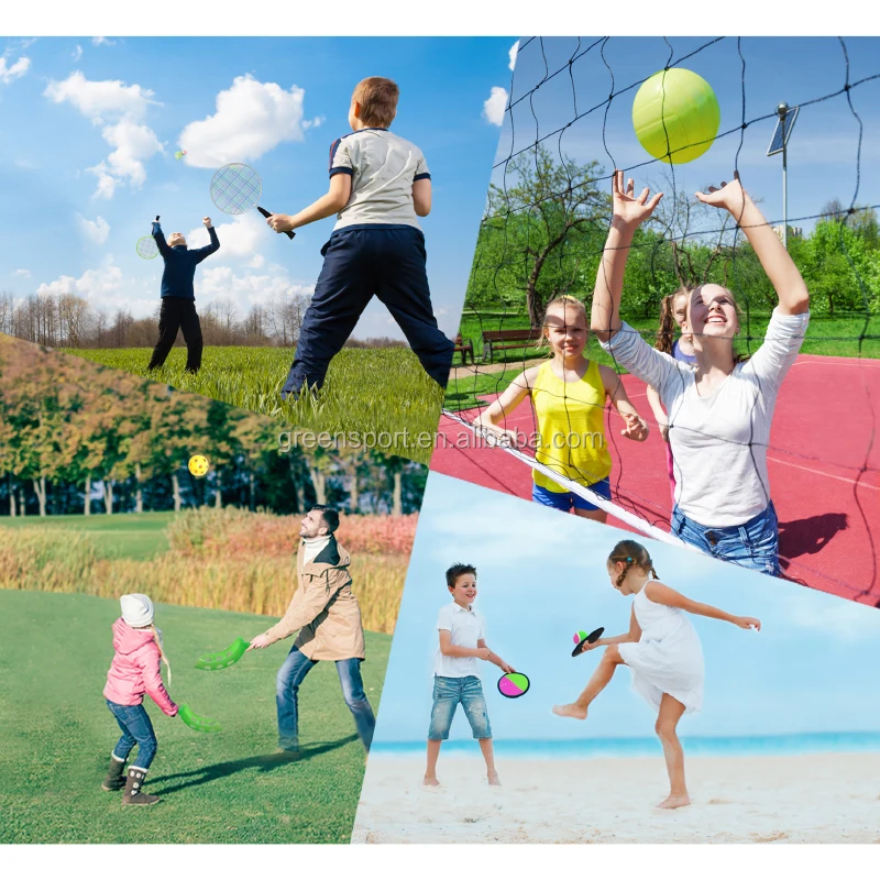Детская верхняя одежда мульти спортивных игр портативный бадминтон волейбольная сетка комбинированный набор поймать мяч разнообразных игрушек игра