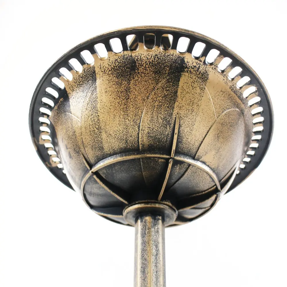 Garden Solar Antique Copper Weather Resistant Pedestal Birdbaths Outdoor Water Fountain and Bird Bath with Solar Light