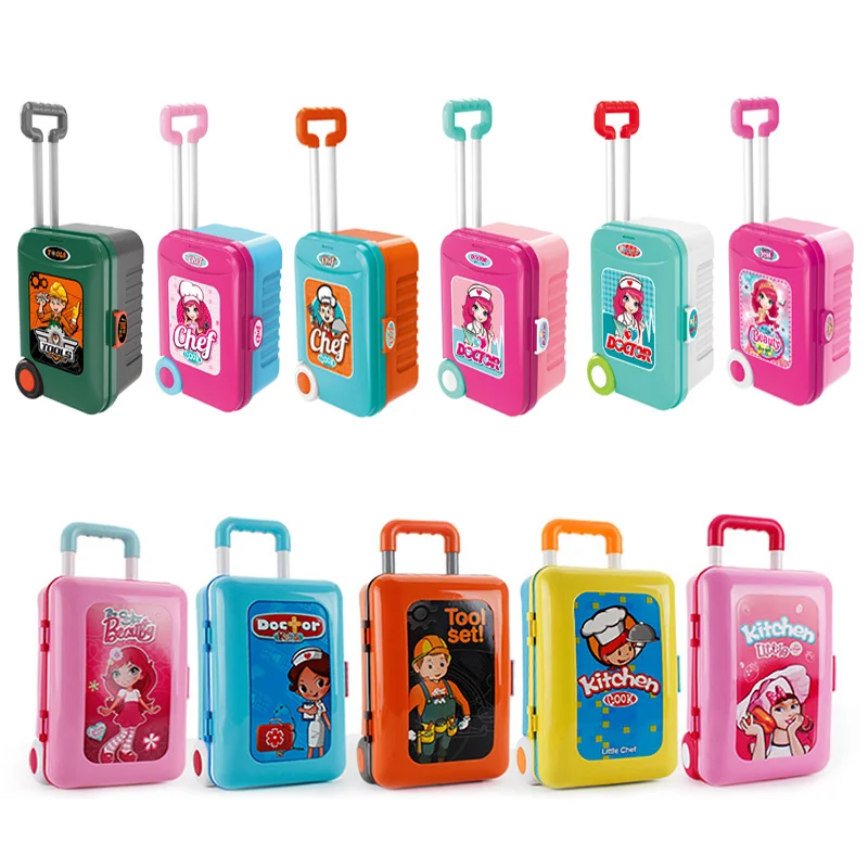 Лидер продаж Amazon, новый выпуск, тяговый стержень, туалетный столик, Дорожный чемодан, кухонный ящик для хранения, детские игрушки, мебель, игрушки