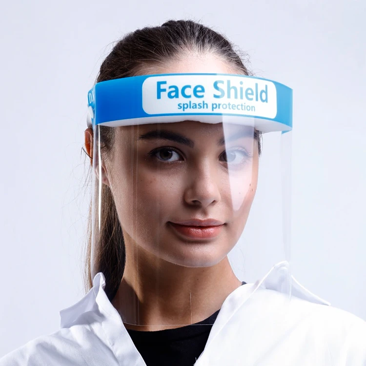 plastic shield protective equipment PET material medical face shield adult face shield