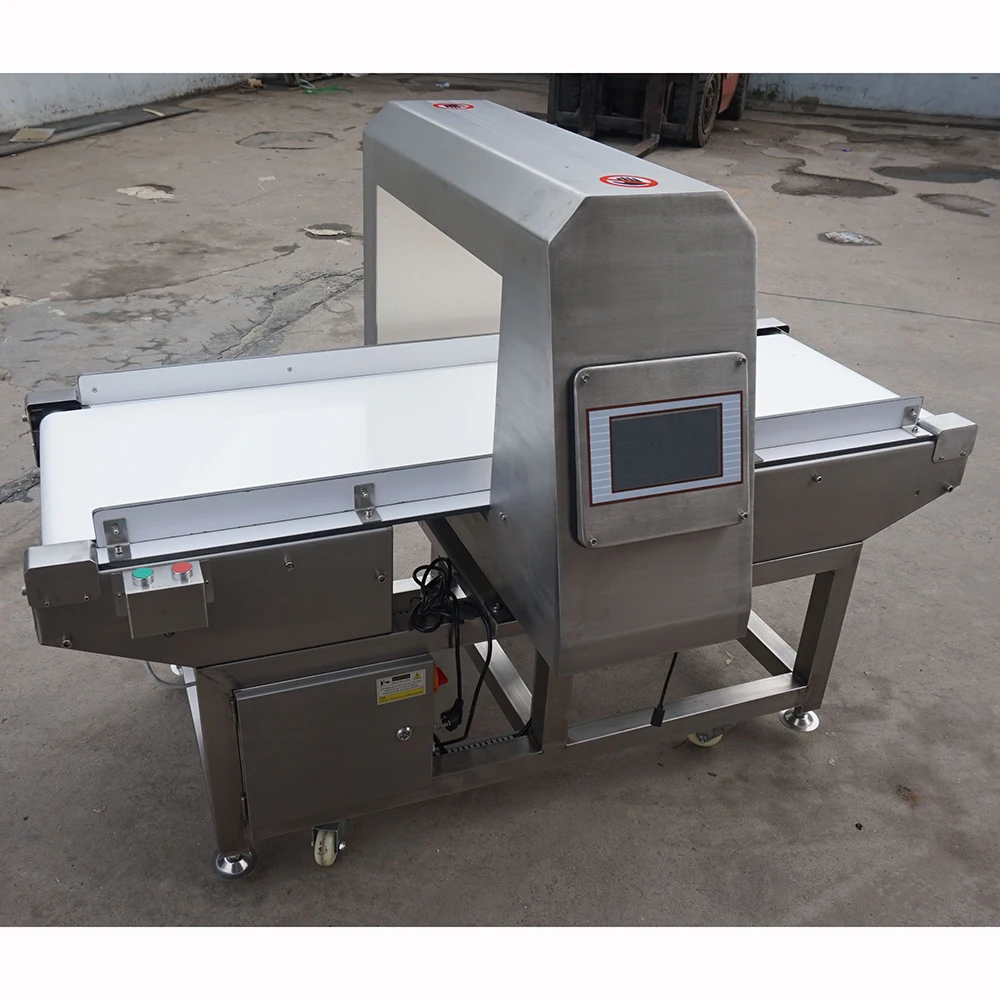 Touch screen metal detector for food industry