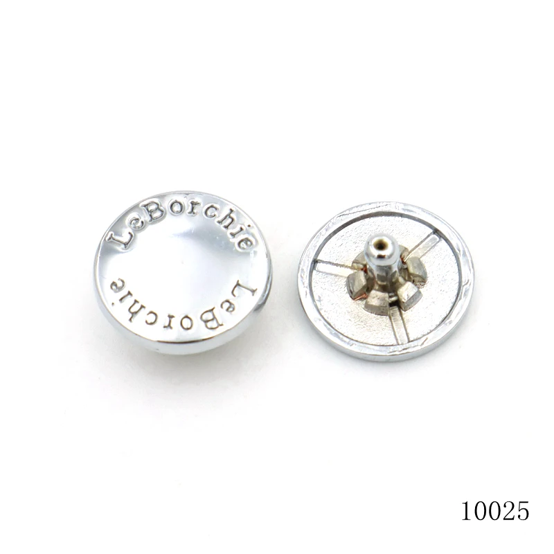 Wakison Bag Hardware Factory Good quality chrome Custom leather rivet button metal logo studs with cap