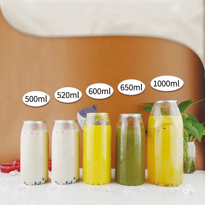 Easy Open Can Plastic Bottle For Soda Yogurt Bottle 500ml, 520ml, 600ml,650ml,1000ml