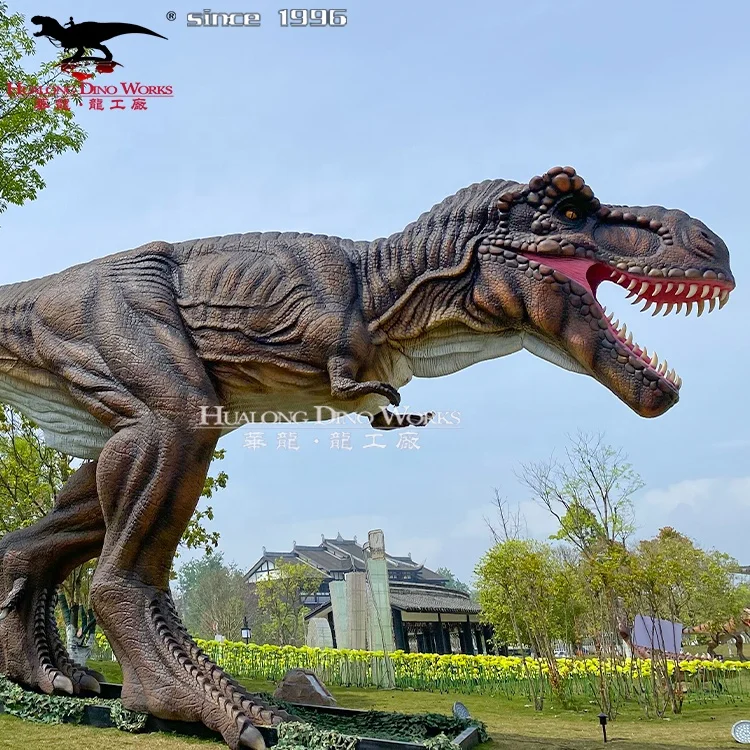 high quality lifesize exhibited animatronics dinosaur t-rex for dino show