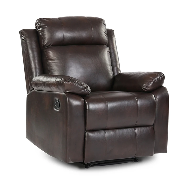 Wholesale furniture living room furniture leather recliner sofa and cup holder cheering rocker manual sofa recliner set