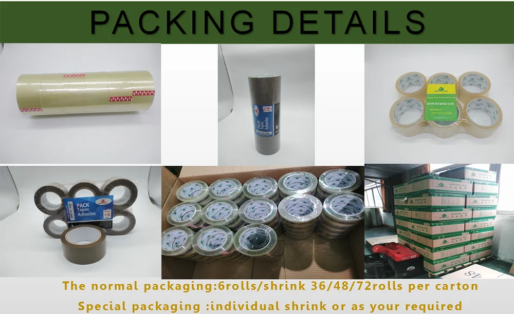 Clear BOPP packing tape bopp film and acrylic adhesive tape packing tape