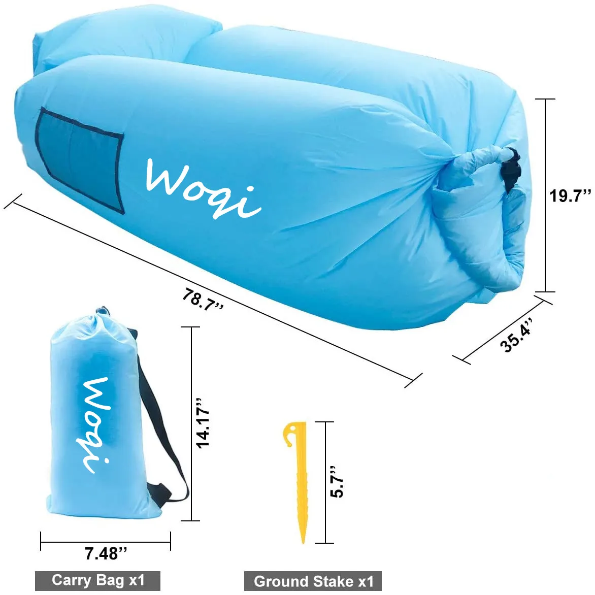 WOQI 2021 новый стиль высокое качество устойчивый к разрыву надувной диван прочный
