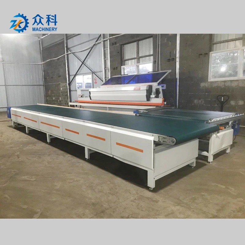 Fully automatic belt conveyor  return roller line system use in edge banding machine wood belt conveyor