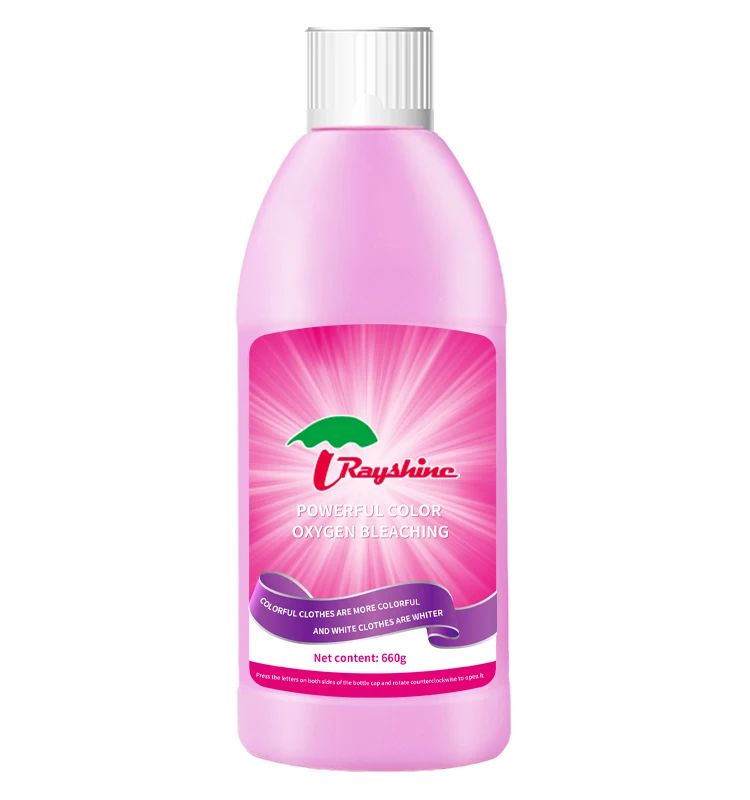 Rayshine Wholesale Custom Private Brand Color-safe Oxygen Laundry Bleach 660G/Bottle