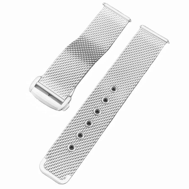 High quality luxury quick release milanese watch bracelet 20mm deployment stainless steel mesh strap for Omega watch band