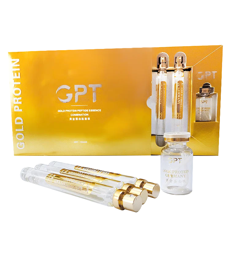 OEM Remove wrinkles Facial Tighten thread lift Carving Face Serum set new Gold Protein Peptide