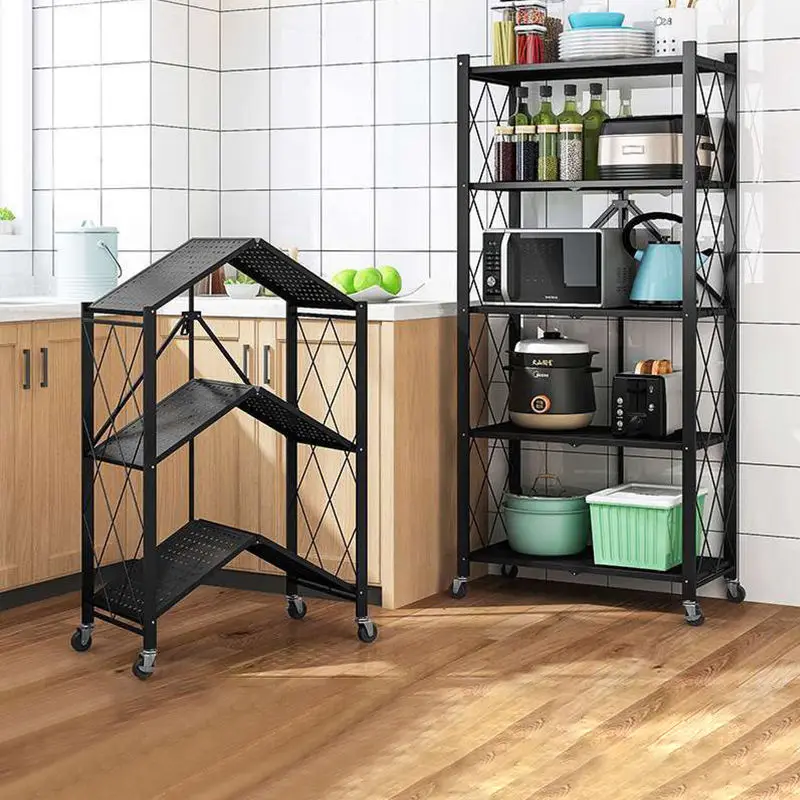 5 Tier Metal Steel Retail Shelves commodity shelf used for living room or kitchen