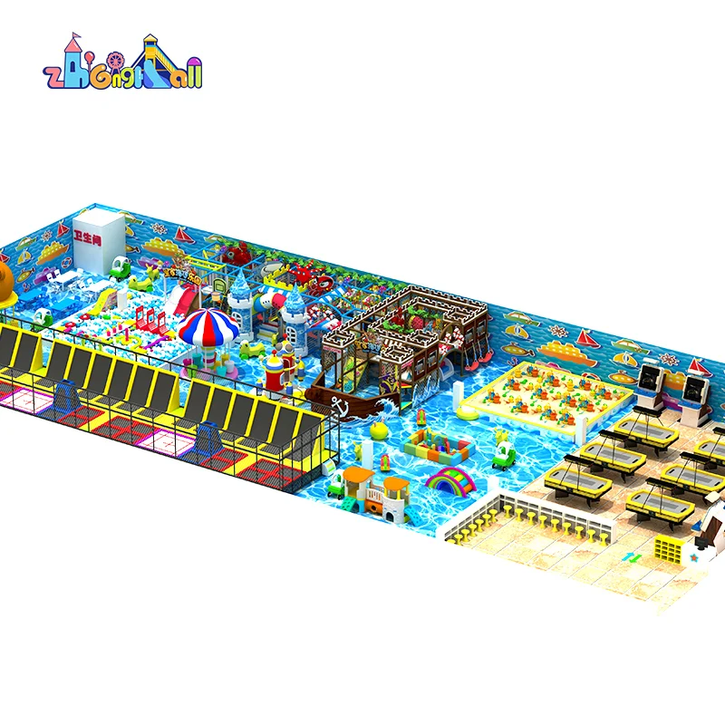 Kids Games Indoor Playground Equipment Children Commercial Funny Soft Play Structures Kids Slides Indoor Plastic Playground