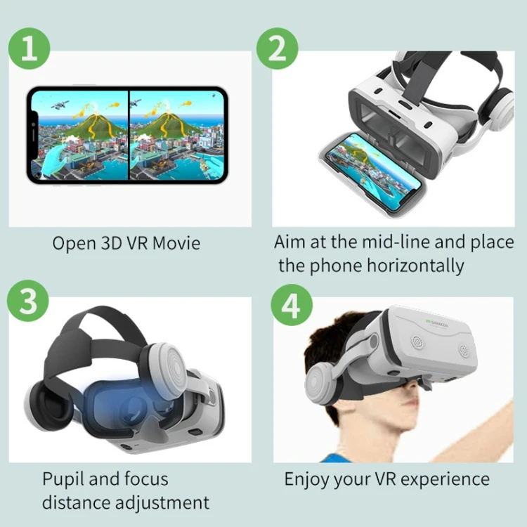 VR гарнитура все в одном телефоне специальная для ношения 3D очки игровая консоль