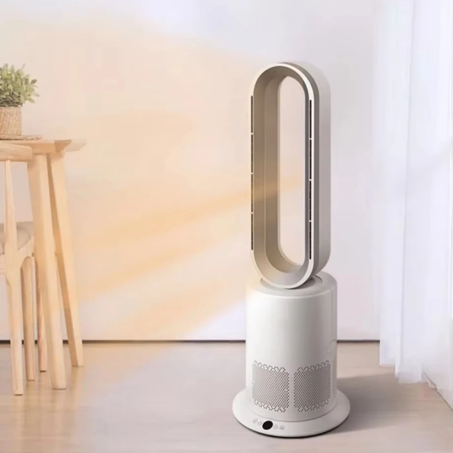 3-in-1 Smart Portable Bladeless Fan Air Purifier HEPA Filter Home Office Household Cooler Heat Electric Without Vane