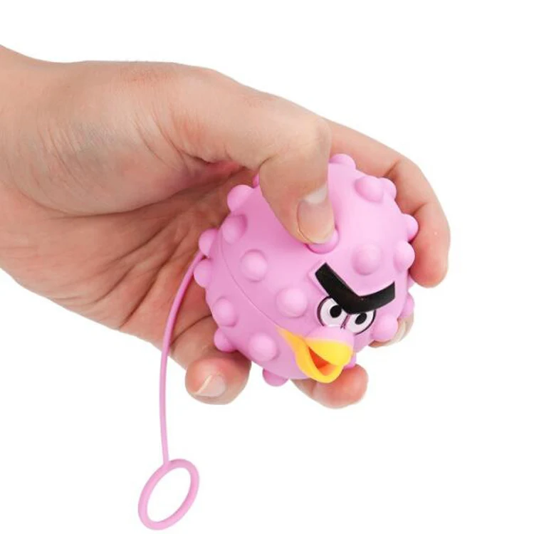 Custom Promotional Gifts Fidget Sensory Squeeze Toys Round Anti Stress Squishy Balls For Kids And Adults Silicone Massage Ball