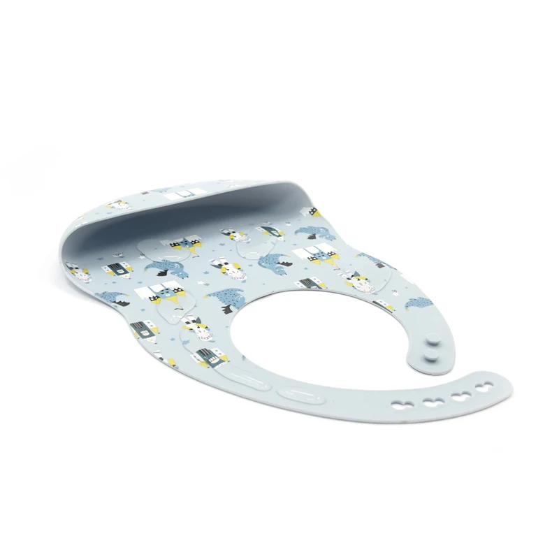 Silicone Pocket Baby Toddler Bibs Waterproof Washable Bibs BPA Free Cute Silicone Baby Bibs for Babies