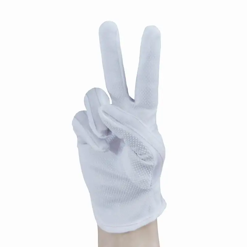 Yulan CTA12 Nylon PVC Polka Dot Gloves, Clean room Electronics Industrial Anti-static Gloves Good Quality ESD Dotted Gloves