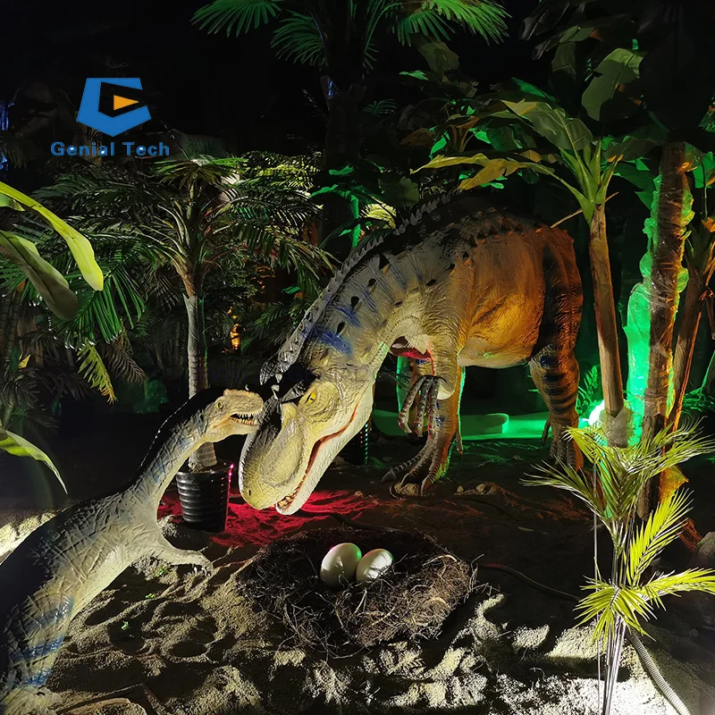 JN-Z24 Lifesize Jurassic Dinosaur World Theme Park Equipment Life Size Real Realistic Animatronic Dinosaur for Sale