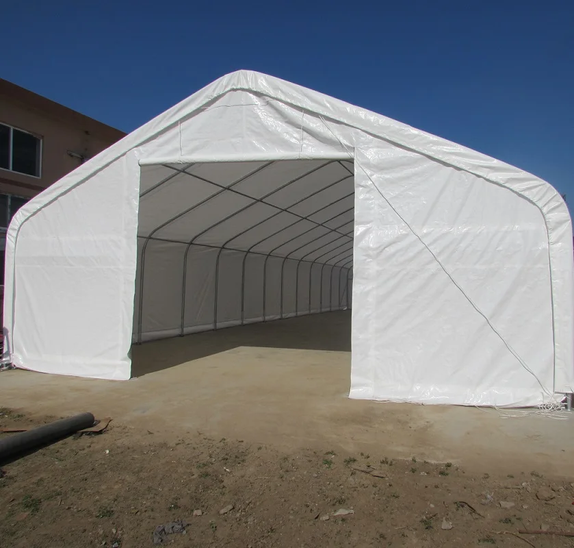 L12xW9xH4.5m PVC fabric steel frame portable carport for sale