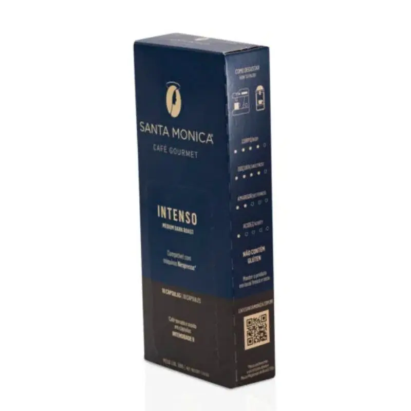 Special Selected Intense Coffee in Capsules - Display with 10 units SANTA MONICA Gourmet Brazilian Coffee