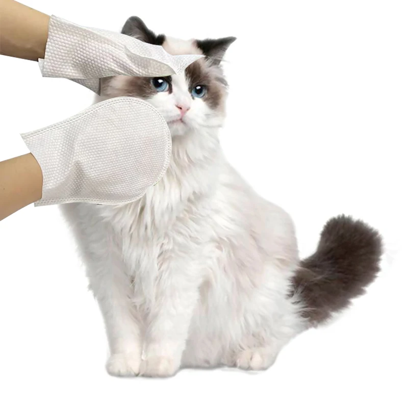 Pet Cleaning Gloves Pet Teeth Cleaning Finger Wipes