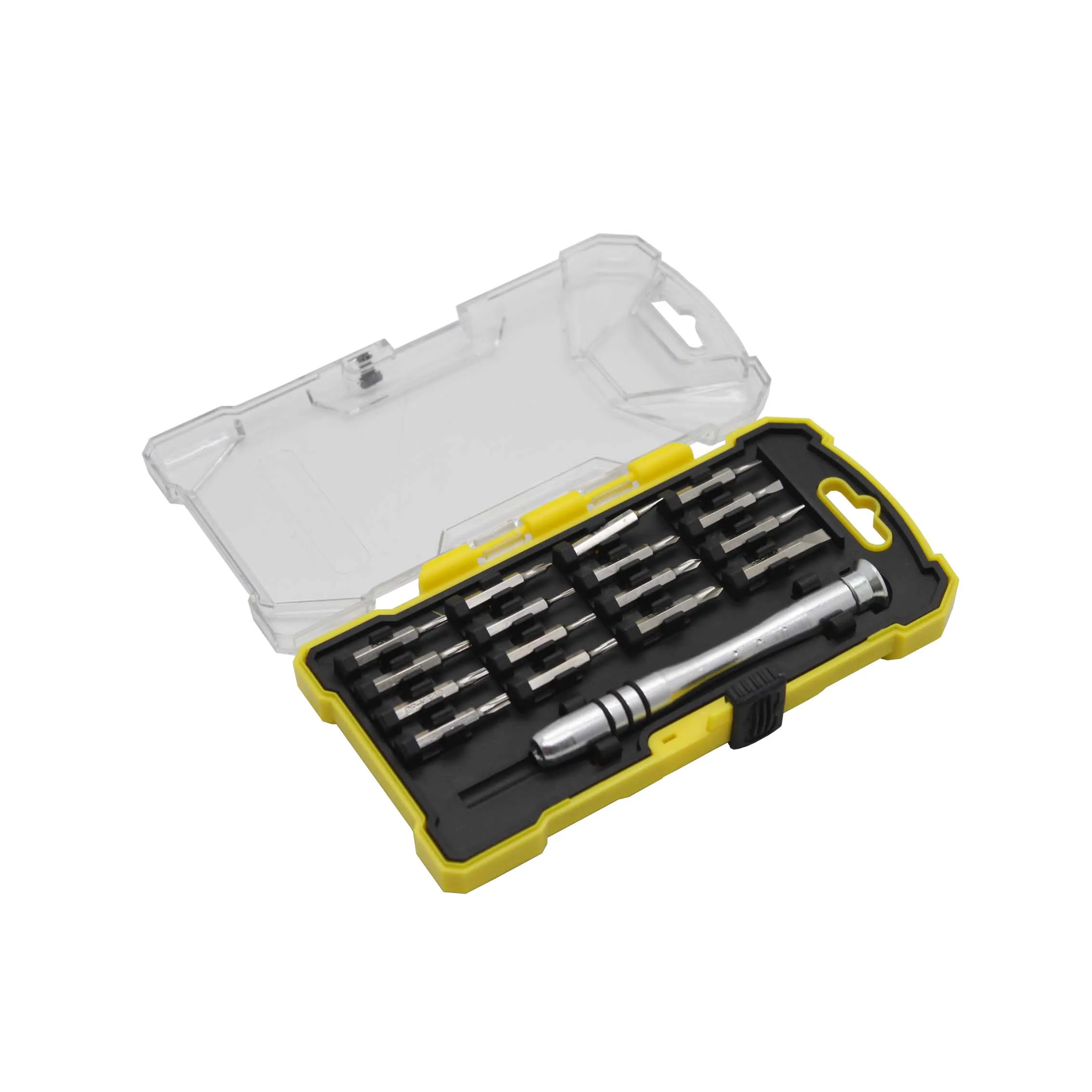 Aluminum Pen 18pcs Precision Screwdriver Bits Set Tool Set Box In Plastic Case Home Tool Kit with Customized Packaging and Logo