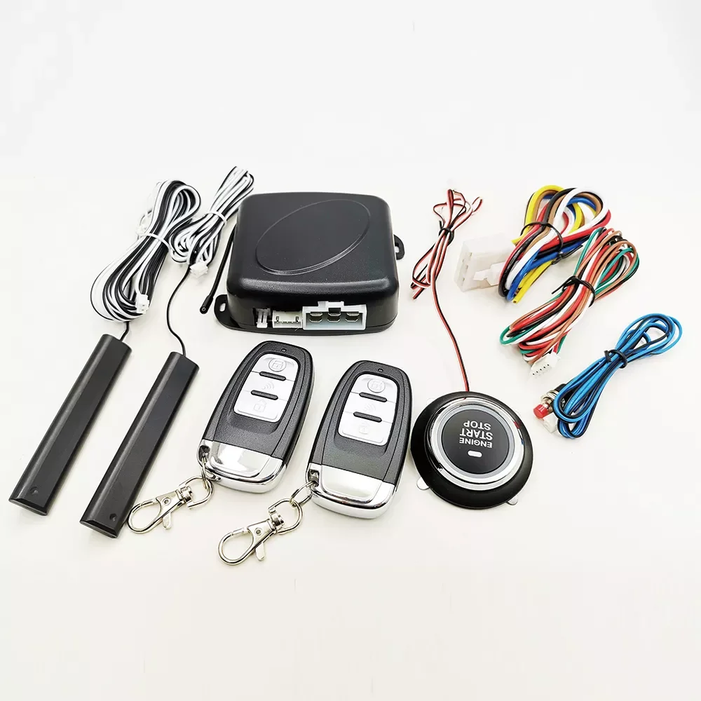 universal remote car starter alarm system keyless entry system remote starter atuo start stop engine PKE push button