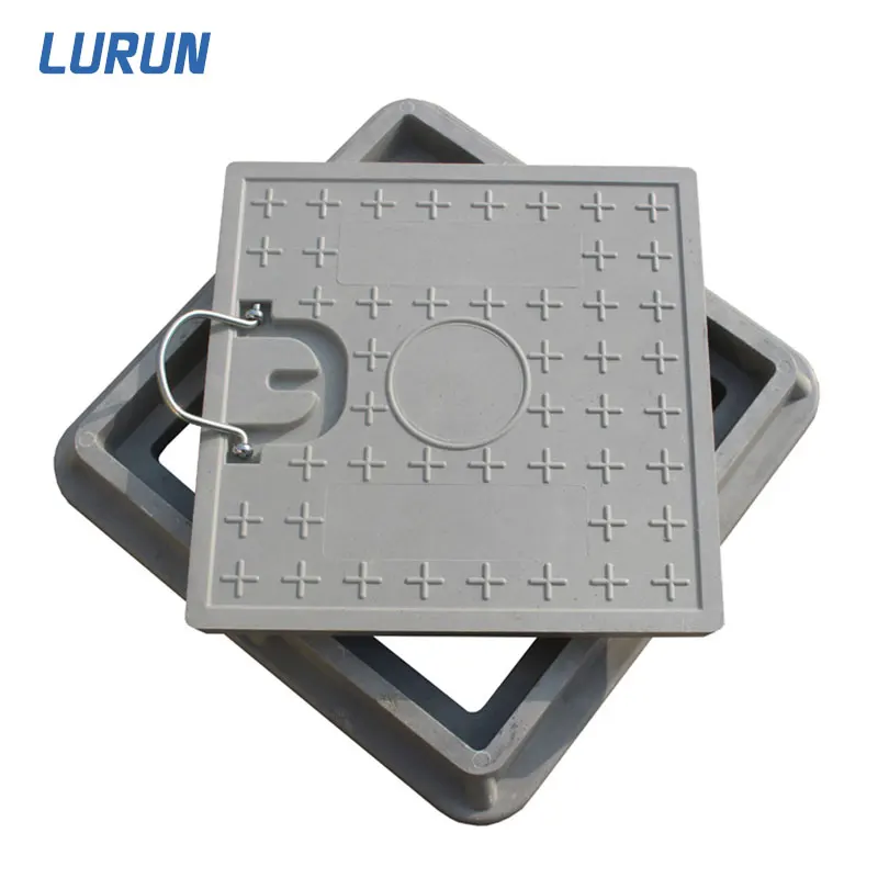 Square Composite Manhole Cover EN124 D400/Plastic Manhole Cover/Waterproof Manhole Cover