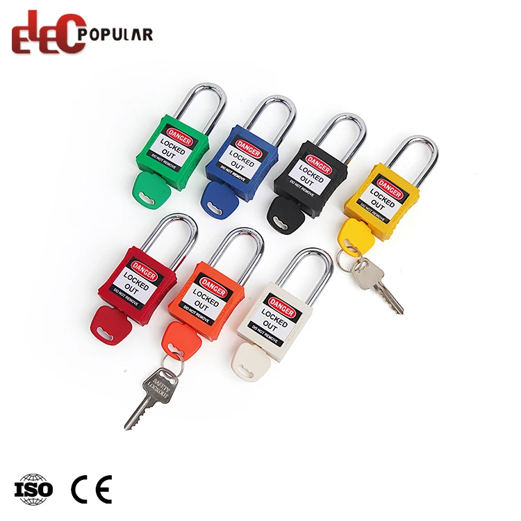 New Style High Security Hardened Solid Steel Shackle ABS Safety Padlock
