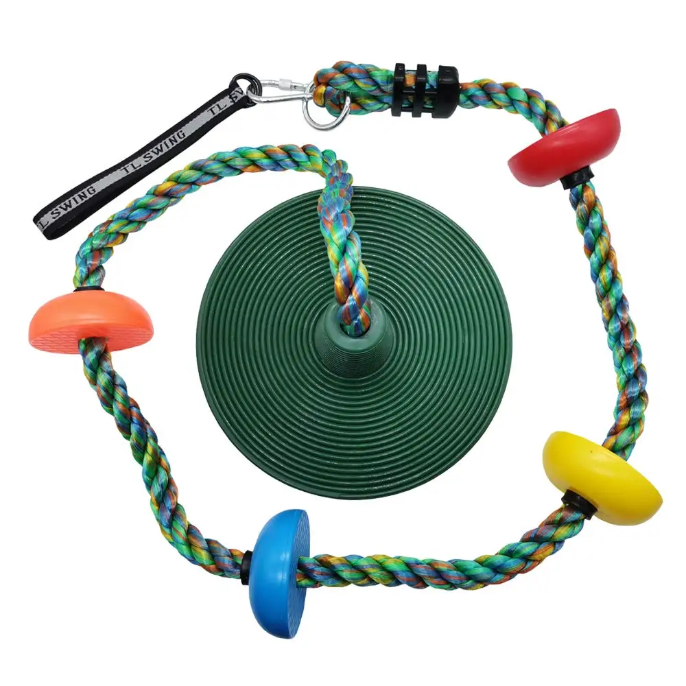 
Plastic Platforms Outdoor Play Equipment Nylon Kids Rock Tree Outdoor Climbing Swing Rope Ladder 