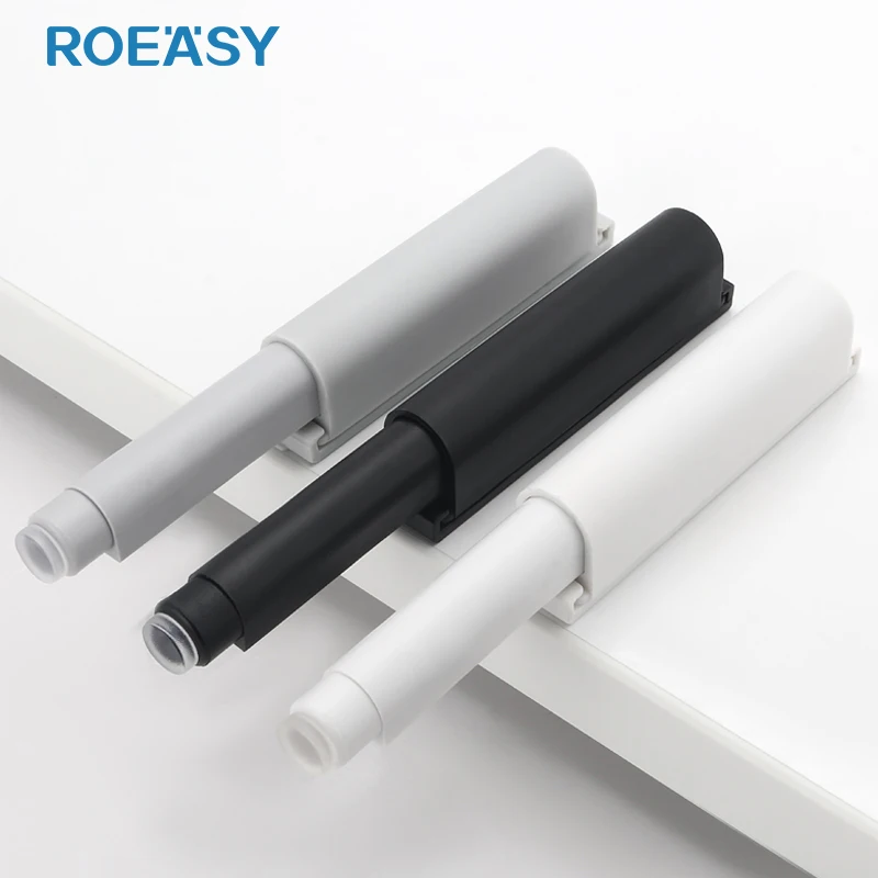 ROEASY magnet plastic cabinet hardware push to open latch cabinet door catch furniture door damper rebound device push to open