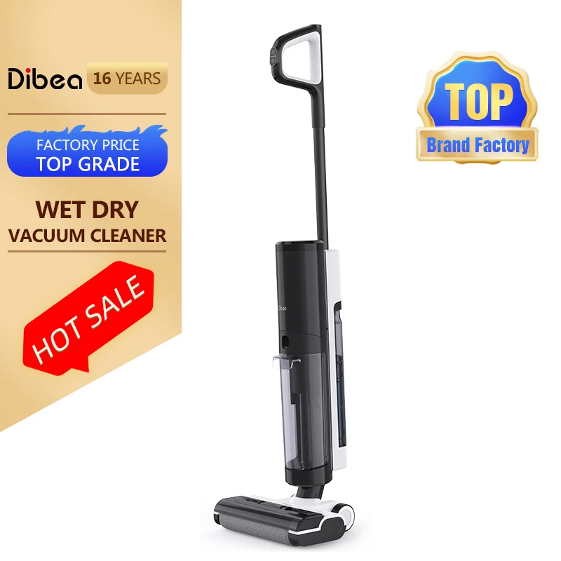 Dibea HC26 Wet Dry Vacuum Cordless Floor Cleaner and Mop One-Step Cleaning for Hard Floors