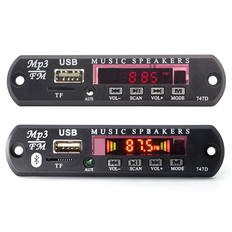 Blue tooth 5.0 MP3/WMA/WAV/APE/FLAC Decoder Board Car Audio USB TF FM Radio Module MP3 Blue tooth Music Player