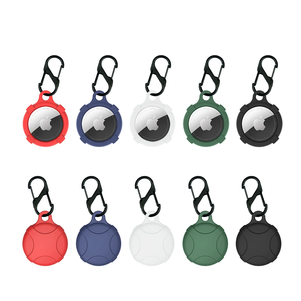 
 Manufacturers selling Apple anti-lost location tracker protective cover AirTag silicone shell with hanging hole  